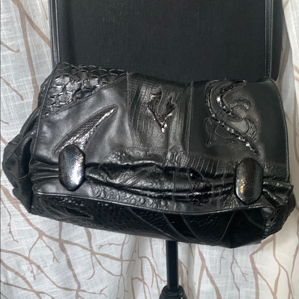 Sharif Vintage Black  Patchwork Women's Bag